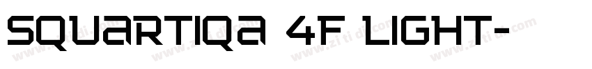 Squartiqa 4F Light字体转换